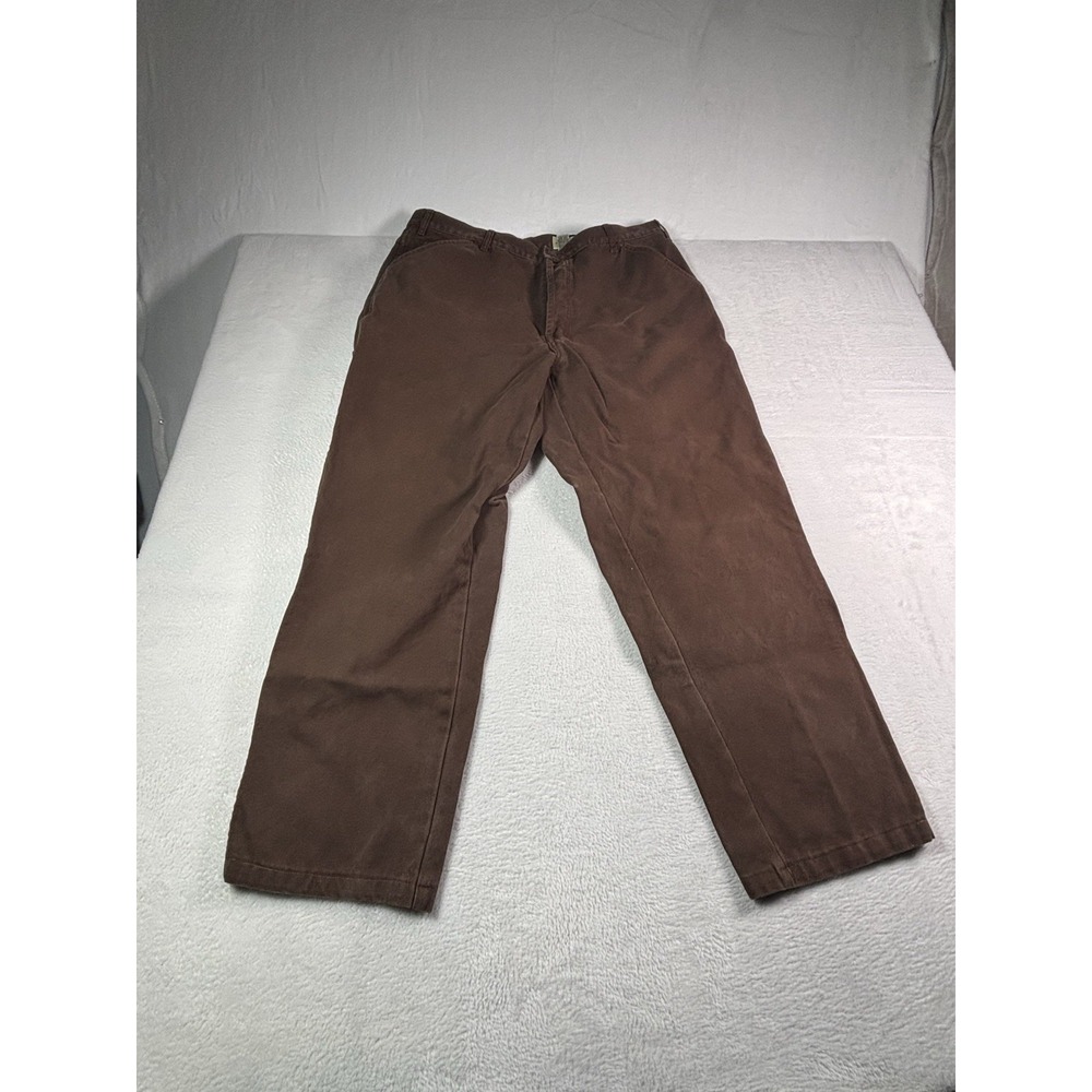 Eddie Bauer Pants Mens 40x34 Hunter Brown Guides Day Off Cordura Canvas Gorpcore